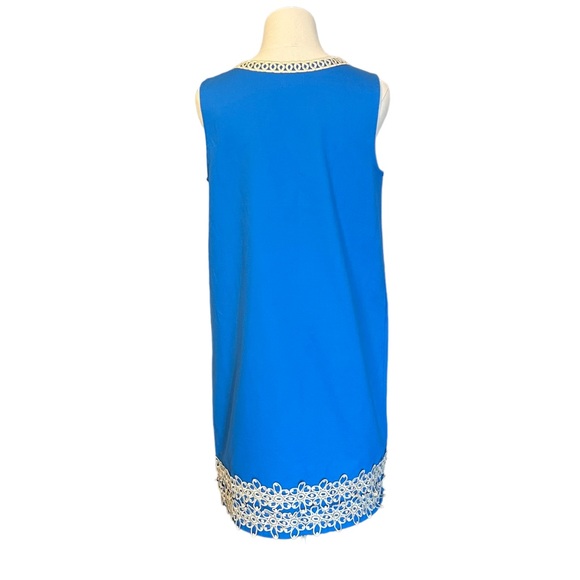 Mud Pie Blue Blakley Shift Dress Size Large - Picture 3 of 5